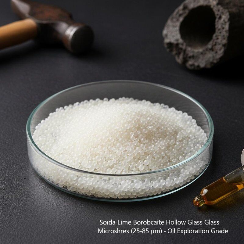 Microesferas de vidrio hueco de borosilicato de soda y cal de diámetro 25-85 micrones para el área de exploración petrolera