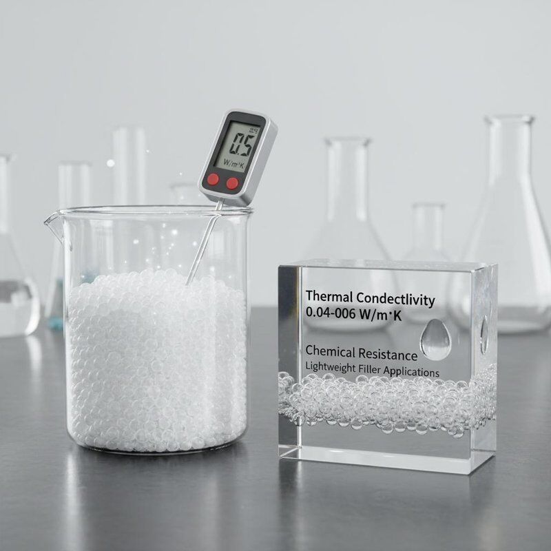 Conductividad térmica 0.04-0.06 W/m·K Microburbujas de vidrio con resistencia química para aplicaciones de relleno ligero