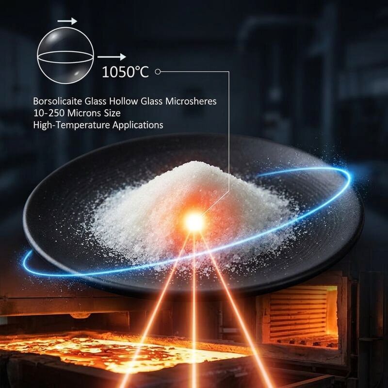 Microsferas de burbujas de vidrio de alta resistencia con resistencia a la compresión de 100 MPa y baja conductividad térmica 0,04 W/m·K para mejorar el rendimiento del material