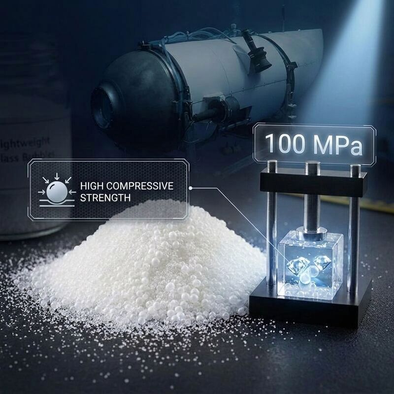 Bolsas de vidrio huecas de densidad ultrabaja HN15 0.08-0.15 g/cm3 Relleno de aislamiento térmico para revestimientos energéticamente eficientes